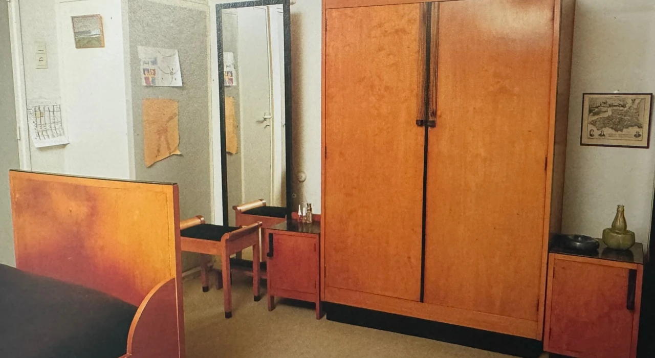 Art Deco Modernist Armoire by A.H. Jansen for L.O.V. Oosterbeek, 1920s